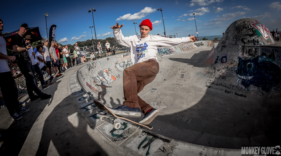 Alex Hallford - front rock slide