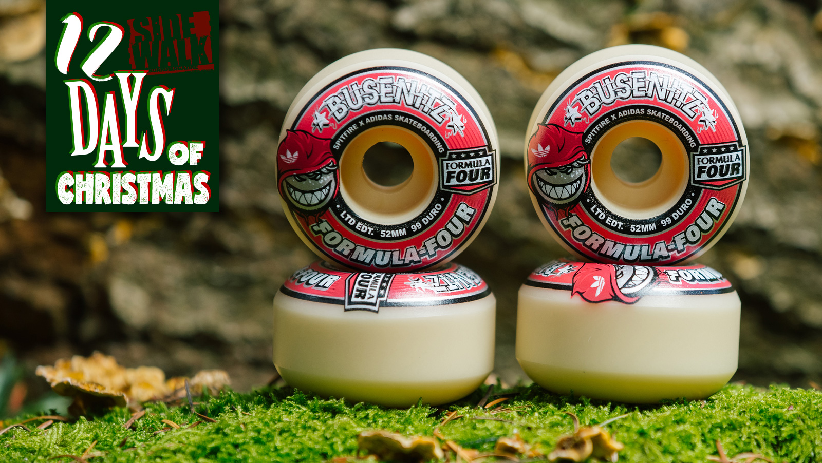Christmas gifts for skateboarders - Spitfire Wheels Busenitz 52mm Sidewalk 12-days of Xmas -spitfire-wheels