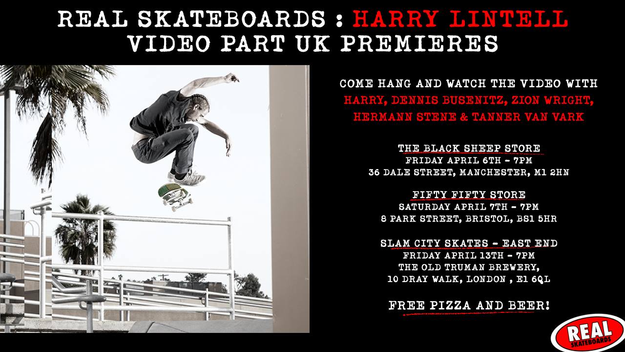 Real Skateboards Harry Lintell Video Part