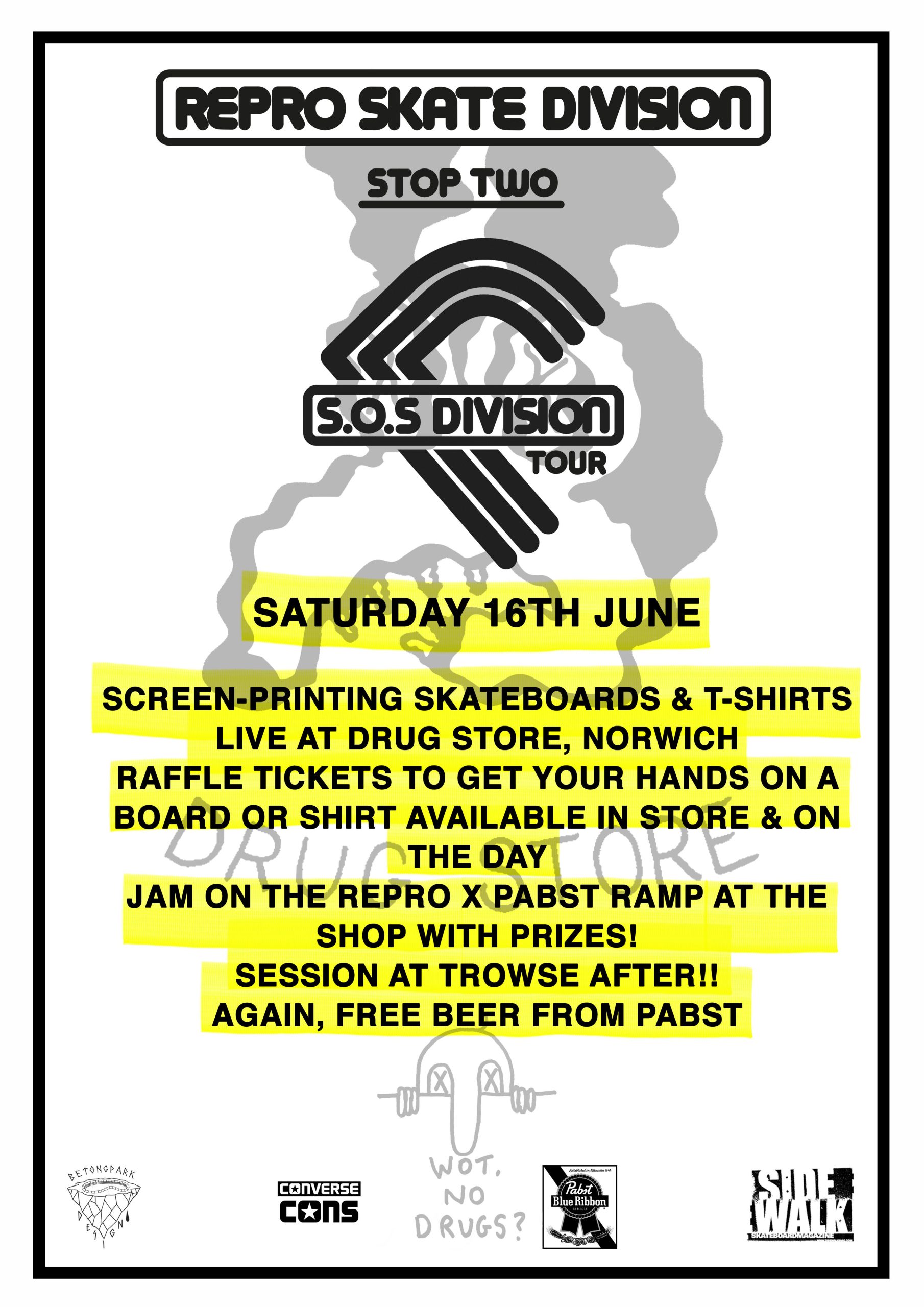 Repro Print Division X Drug Store Norwich Jam